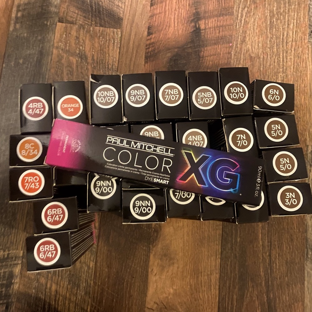 Paul Mitchell ColorXG permanent color lot.